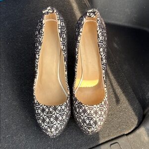 Elegant Black and White Women's Heels